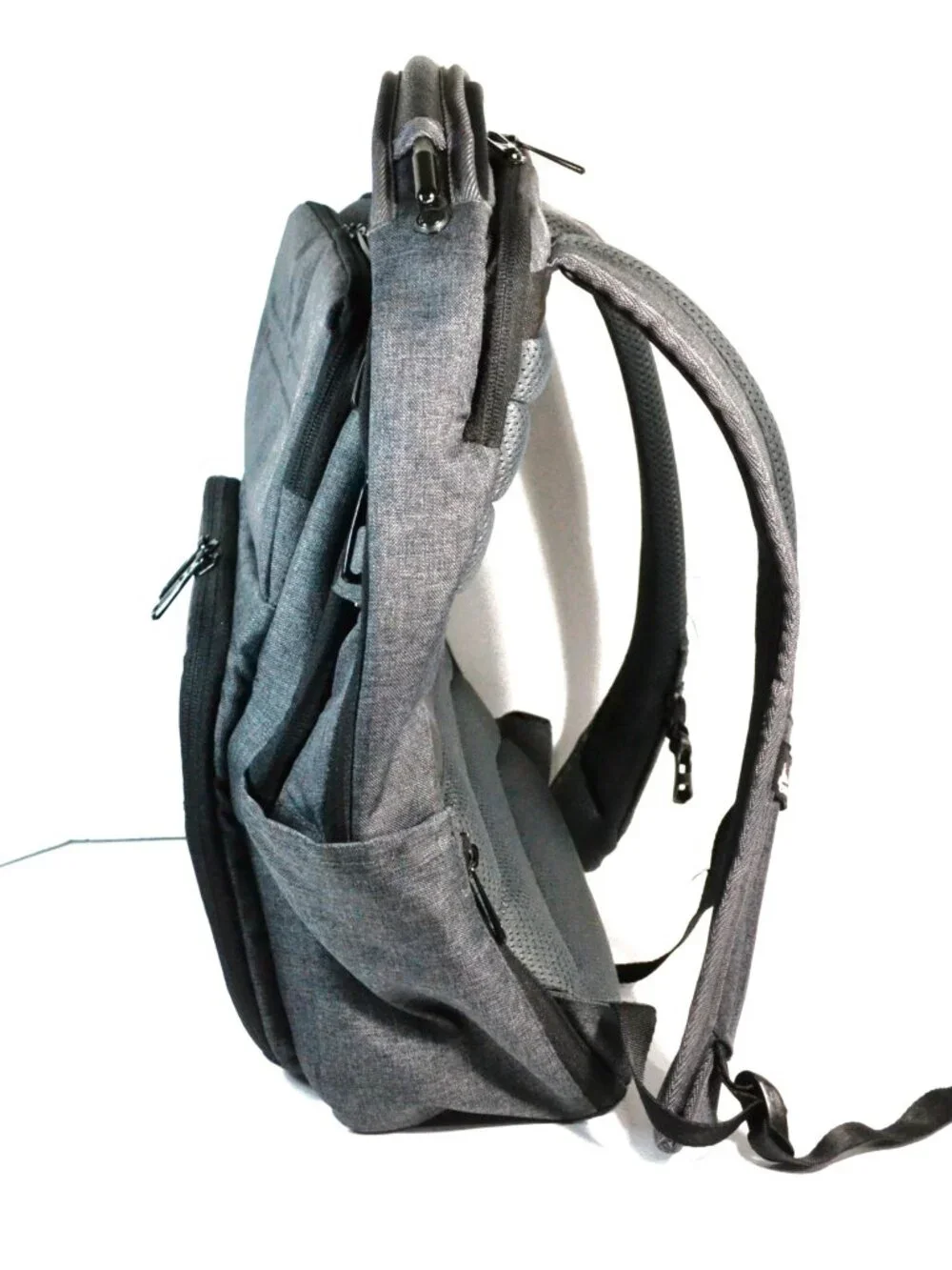 High Sierra Elite Pro Business Laptop Backpack Gray USB Travel Work Bag
